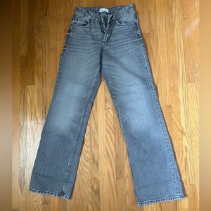 Zara Mid-Rise Wide Leg Jean